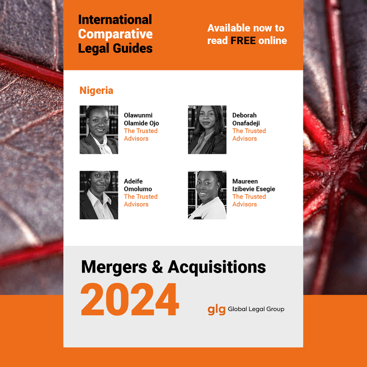 Nigeria Chapter of the International Comparative Legal Guides (ICLG) 2024 on Mergers and Acquisitions in the Nigerian Market